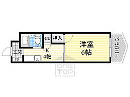 グリーンハイツ 1Kの間取図画像