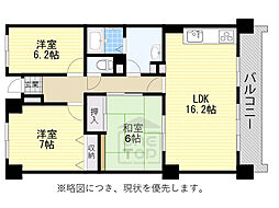 アーバンパーク緑地公園 3LDKの間取図画像