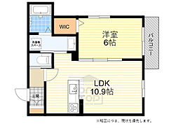 プライムメゾン千里丘 1LDKの間取図画像