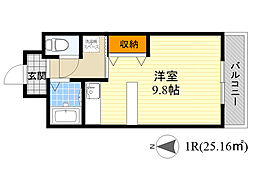 MOREMAISON ワンルームの間取図画像