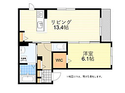 シャーメゾン服部西 1LDKの間取図画像