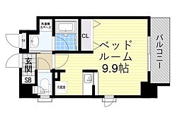 KDXレジデンス豊中南 ワンルームの間取図画像