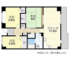 グランベール桃山台 3LDKの間取図画像