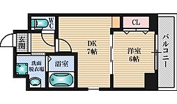 グランブルジュ 1DKの間取図画像