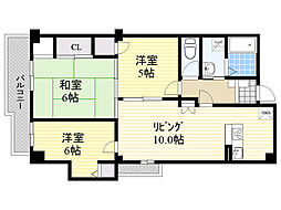 アンハウス 3LDKの間取図画像