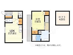 プルミエ桜の街 1LDKの間取図画像