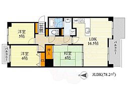 クローバー・メゾン東桃山台 3LDKの間取図画像