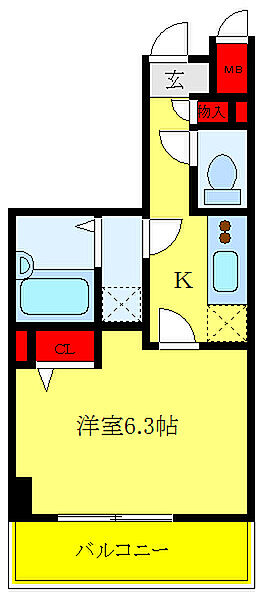 フェニックス池袋弐番館 ｜東京都豊島区上池袋4丁目(賃貸マンション1DK・5階・21.72㎡)の写真 その2