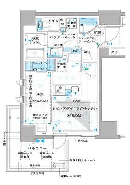 オーパスレジデンス中板橋 301｜東京都板橋区中板橋(賃貸マンション1LDK・3階・35.42㎡)の写真 その2