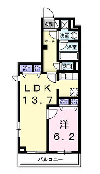 フォンテ　クレラ 214｜東京都足立区扇2丁目(賃貸マンション1LDK・2階・49.91㎡)の写真 その2