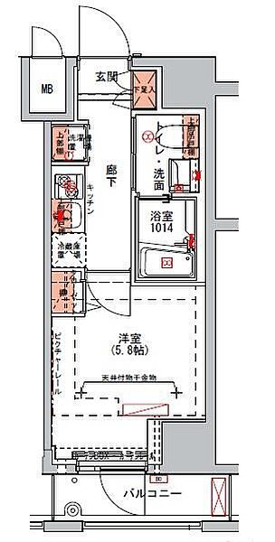 ハーモニーレジデンス山手大塚002 1004｜東京都豊島区北大塚2丁目(賃貸マンション1K・10階・21.02㎡)の写真 その2