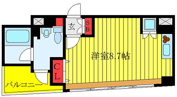 レニール本駒込 ｜東京都文京区本駒込2丁目(賃貸マンション1R・2階・25.98㎡)の写真 その2