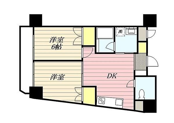 ミリアレジデンス上池袋II ｜東京都豊島区上池袋3丁目(賃貸マンション2DK・2階・42.75㎡)の写真 その2