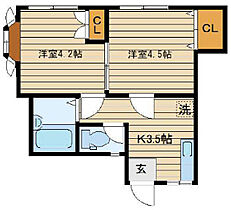 パパスコート 101 ｜ 東京都豊島区長崎3丁目（賃貸アパート2K・1階・27.32㎡） その2