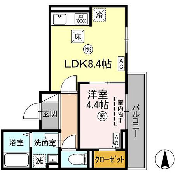 レクシア東尾久 102｜東京都荒川区東尾久3丁目(賃貸アパート1LDK・1階・33.46㎡)の写真 その1