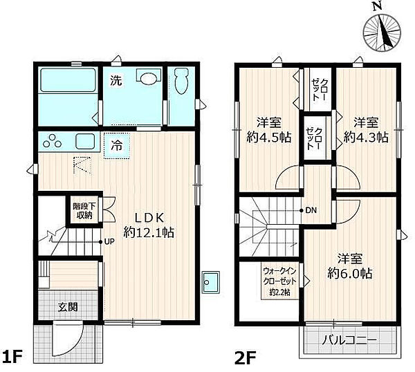 舎人戸建 A｜東京都足立区舎人2丁目(賃貸一戸建3LDK・1階・72.00㎡)の写真 その2