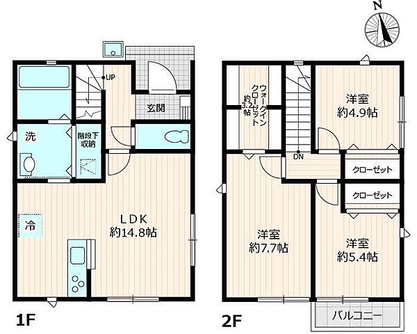 舎人戸建 J｜東京都足立区舎人2丁目(賃貸一戸建3LDK・1階・83.88㎡)の写真 その2