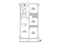 エンゼルハイム戸塚 3LDKの間取図画像
