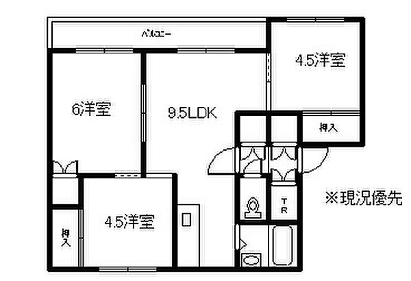 レジデンス美唄 303｜北海道美唄市西四条南7丁目(賃貸アパート3LDK・3階・52.58㎡)の写真 その2