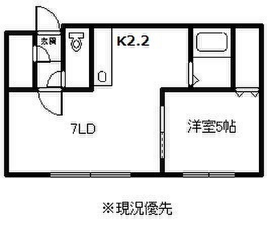 アンヌ 103｜北海道旭川市神居二条16丁目(賃貸アパート1DK・1階・31.59㎡)の写真 その2