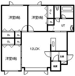 間取図画像 3LDK