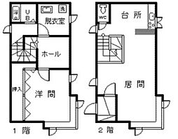 デュラメゾン 1LDKの間取図画像