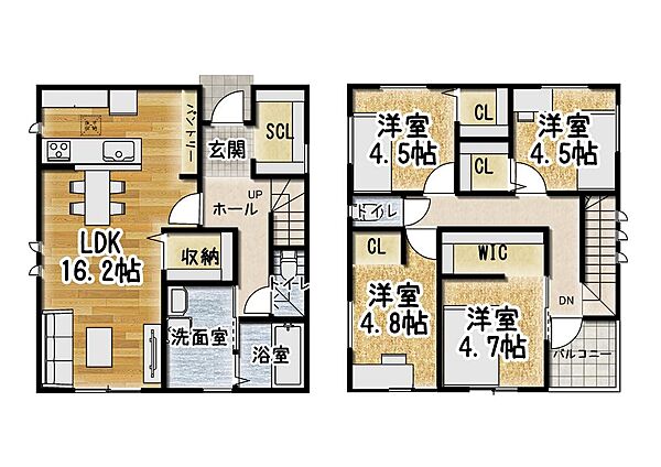 間取りを拡大表示