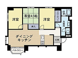 海老名プラーザ8号棟 3LDKの間取図画像