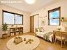 子供部屋：【子供部屋】2面より光を取り込み明るいお部屋となっております。※家具等はCG合成です。