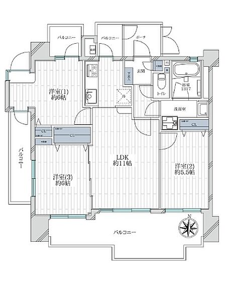 【間取図】