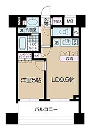 プライア渋谷 1LDKの間取図画像