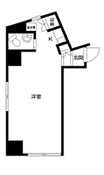 日神パレス日暮里 ワンルームの間取図画像