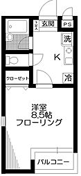 マンハイム南長崎 1Kの間取図画像