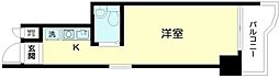 日神パレス亀戸 ワンルームの間取図画像
