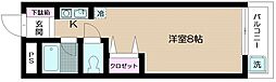 アクネス大泉 ワンルームの間取図画像