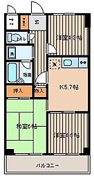 ダイアパレス生麦第3 3Kの間取図画像