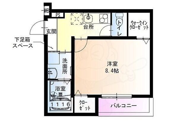 フジパレス阪神尼崎 ｜兵庫県尼崎市北大物町(賃貸アパート1K・1階・30.06㎡)の写真 その2