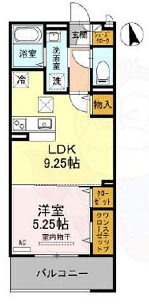 ヴィラ・デュオ A棟 ｜兵庫県尼崎市南七松町１丁目(賃貸アパート1LDK・1階・37.78㎡)の写真 その2