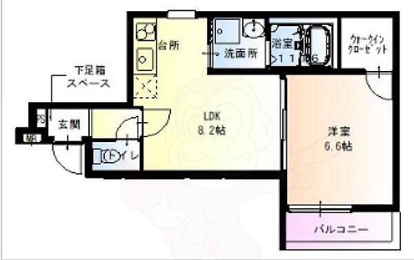 フジパレス西本町5番館 ｜兵庫県尼崎市西本町１丁目(賃貸アパート1LDK・2階・35.43㎡)の写真 その2