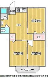 ベルク園田 2階/-