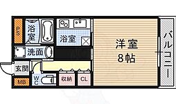 日和マンション 1Kの間取図画像