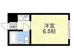 プリエールJR尼崎駅前 ワンルームの間取図画像