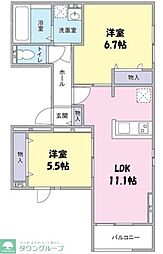 間取図画像 2LDK