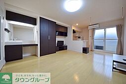 東武伊勢崎線 竹ノ塚駅 徒歩9分の賃貸アパート 1階ワンルームのリビング/ダイニング