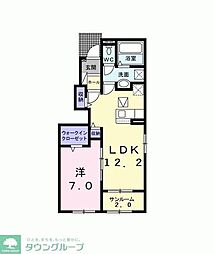 ニコ　ボニータ 1階1LDKの間取り