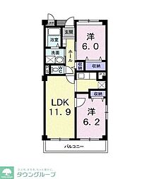 間取図画像 2LDK