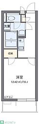 レオパレスクレイノミュートステセラ2 1Kの間取図画像