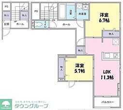 Elegante Sereno 2LDKの間取図画像