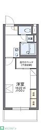 レオパレスグレイスフル 1Kの間取図画像