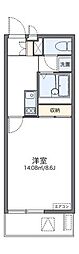 レオネクストカーサ川口飯塚 1Kの間取図画像